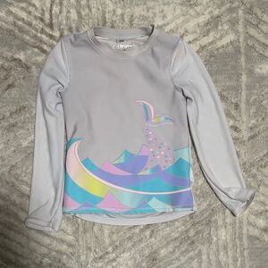 Cat & Jack Gray Mermaid Graphic Shirt